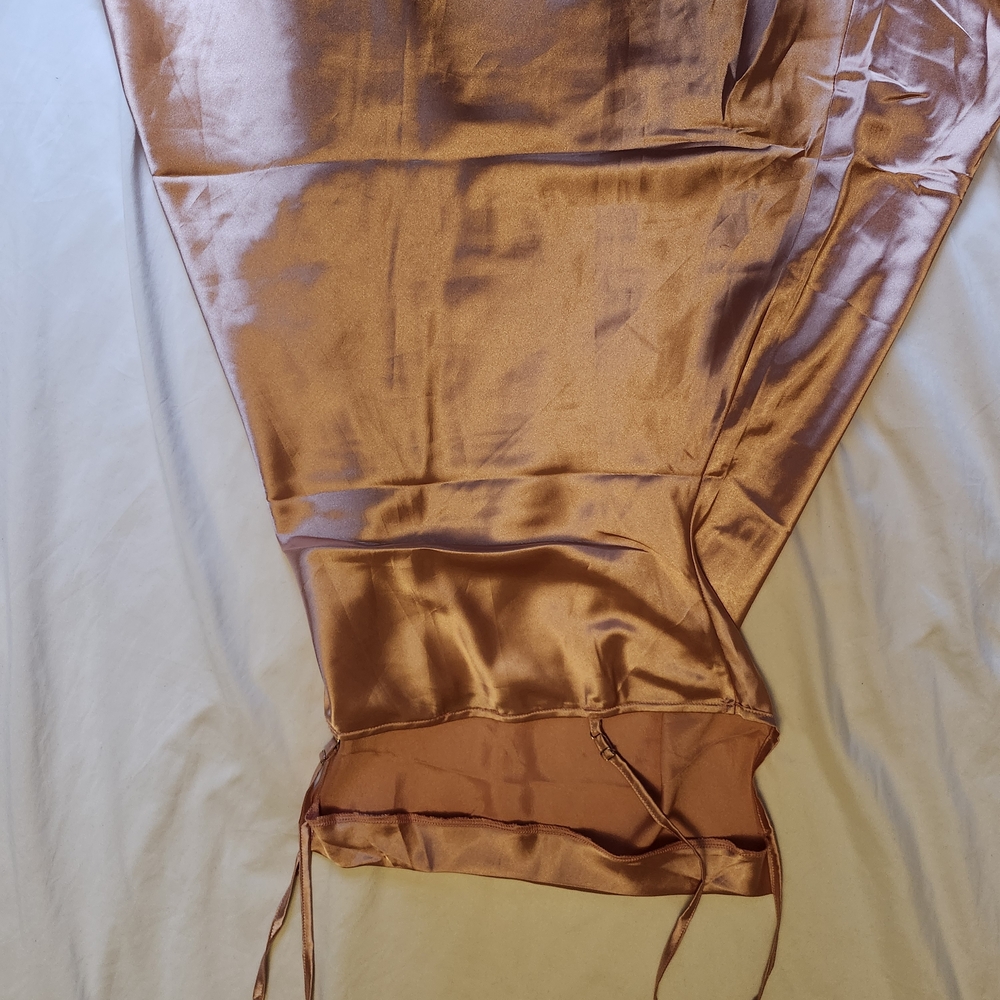 Satin Slip Dress in Luxurious Rose - Picture 3 of 3
